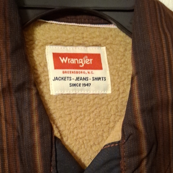 Wrangler Men's Brown Jacket Med 💙💙💙💙 - Picture 2 of 9